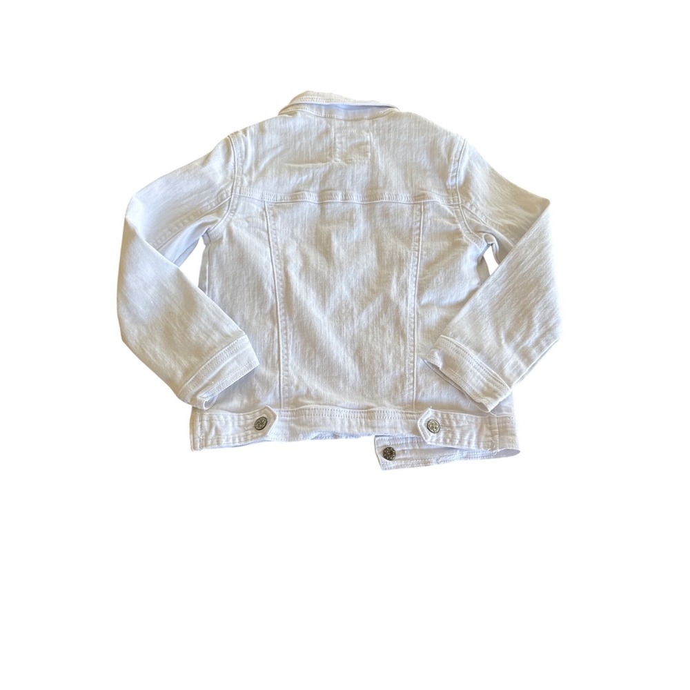 Copper Key White Denim Trucker Jacket Girls Size 6 Stretch Cotton F94BC300X - Picture 7 of 7